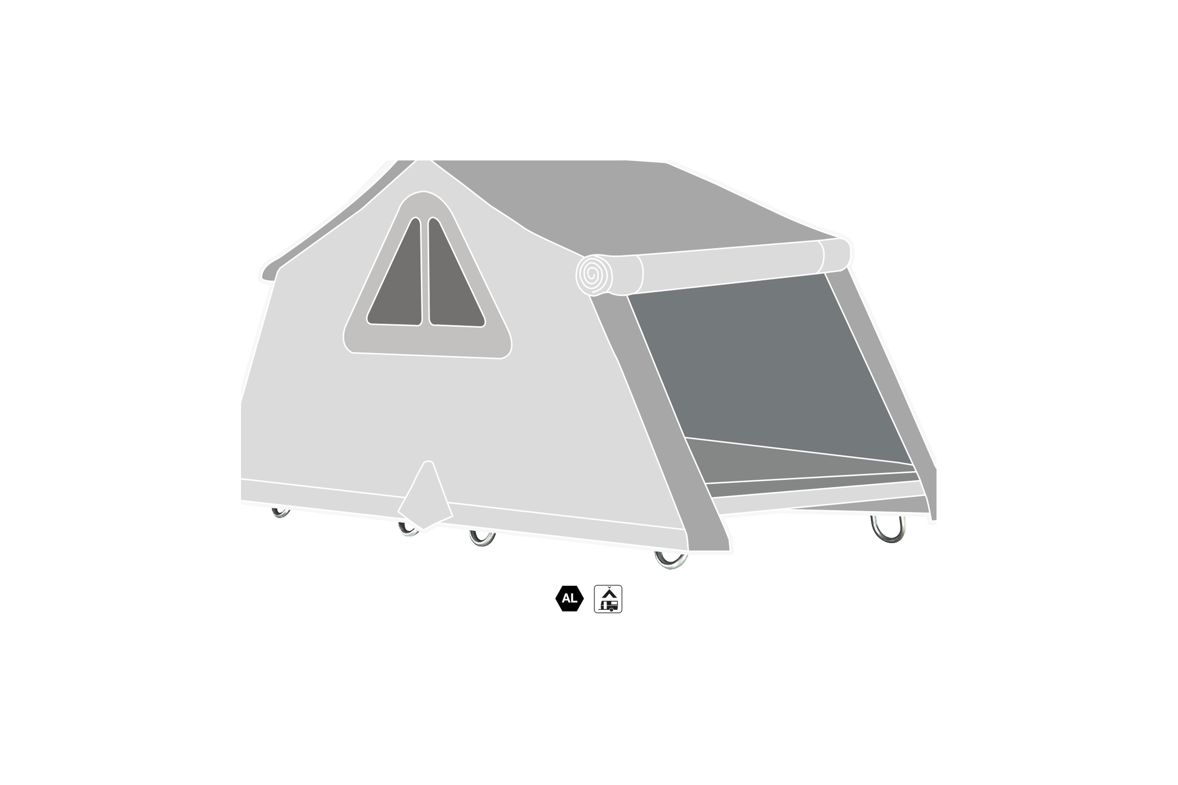 Piedini a terra Accessori Air-Camping / Overland Autohome