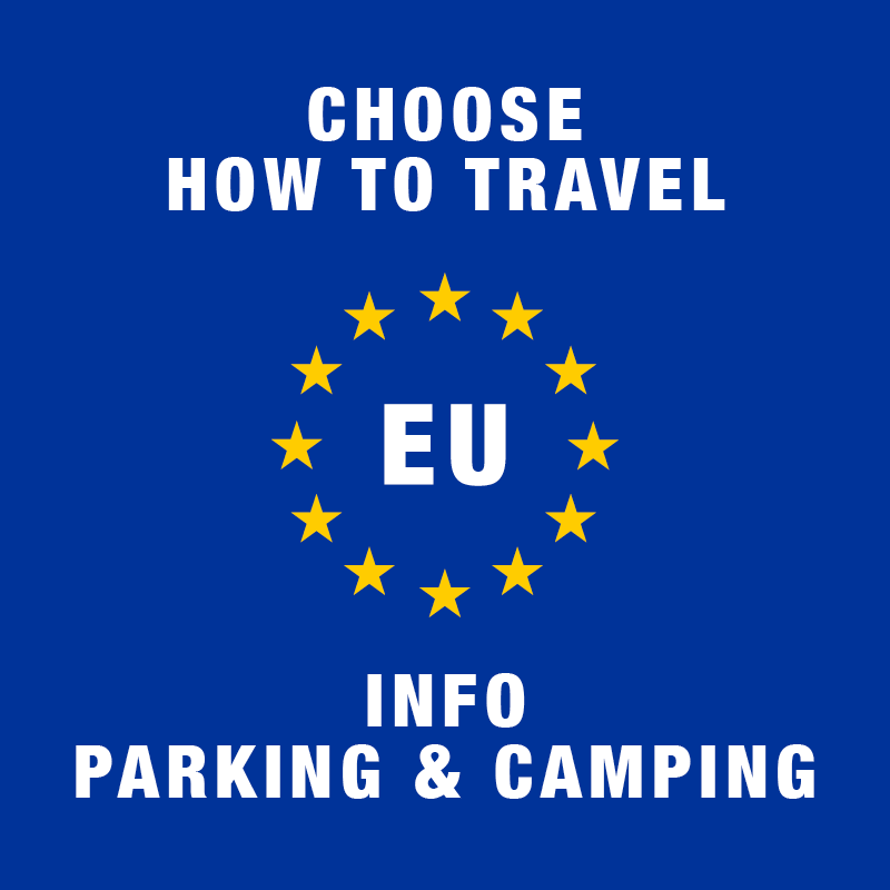 parking camping travel in europe