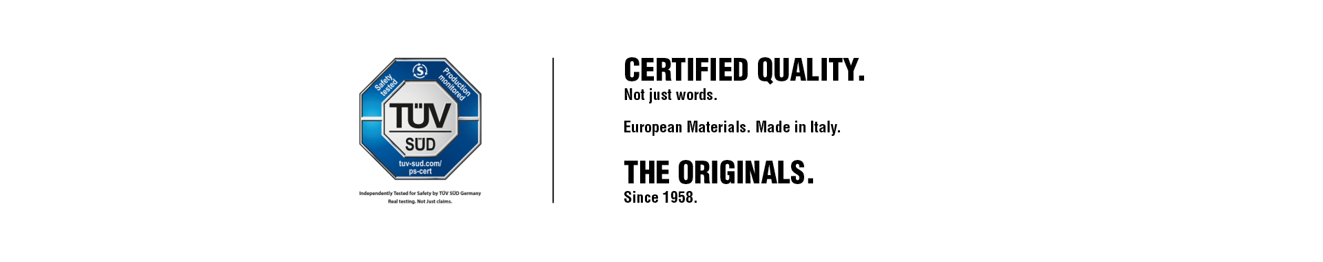 quality certified made in italy